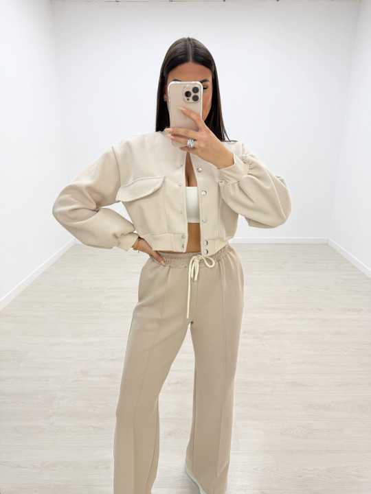 copy of PANTALÓN CHÁNDAL WIDE LEG BEIGE