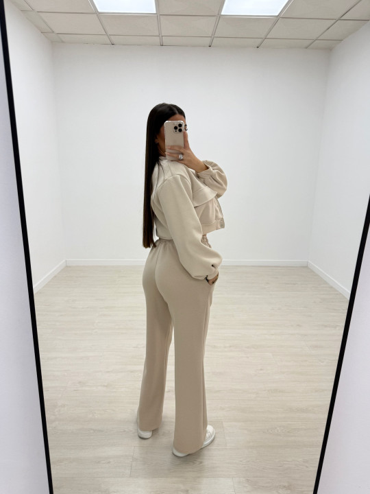 copy of PANTALÓN CHÁNDAL WIDE LEG BEIGE