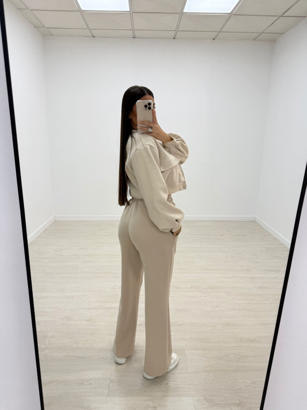 copy of PANTALÓN CHÁNDAL WIDE LEG BEIGE