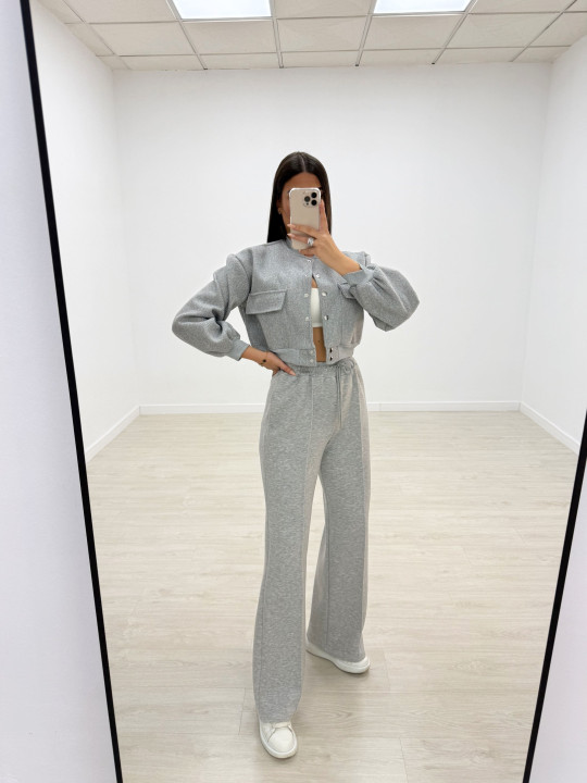 copy of PANTALÓN CHÁNDALWIDE LEG GRIS