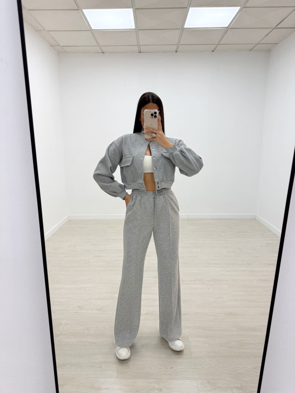 copy of PANTALÓN CHÁNDALWIDE LEG GRIS