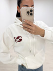 SUDADERA MIU BLANCA