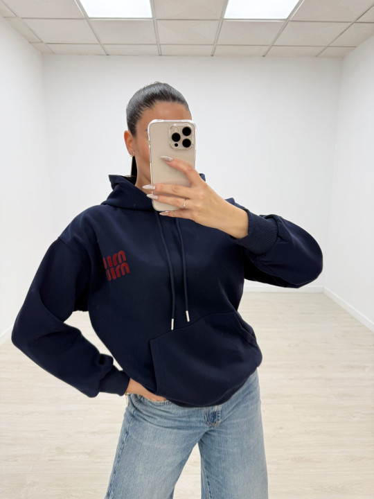 SUDADERA MIU AZUL MARINO