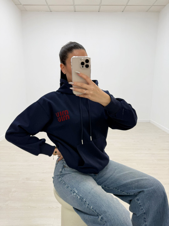 SUDADERA MIU AZUL MARINO