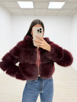 copy of ABRIGO CROP PELO BURDEOS