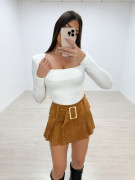 FALDA PANTALÓN CINTURÓN ANTE MATERIAL