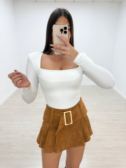 FALDA PANTALÓN CINTURÓN ANTE MATERIAL