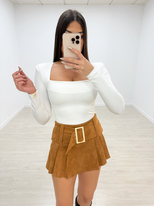 FALDA PANTALÓN CINTURÓN ANTE MATERIAL