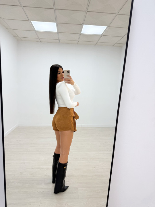 FALDA PANTALÓN CINTURÓN ANTE MATERIAL