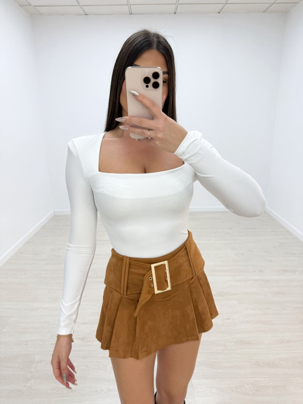 FALDA PANTALÓN CINTURÓN ANTE MATERIAL