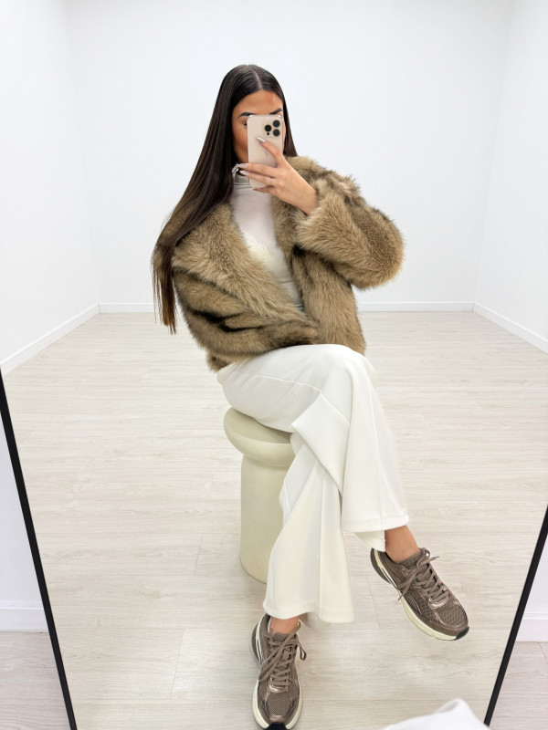 ABRIGO PELO MEZCLADO