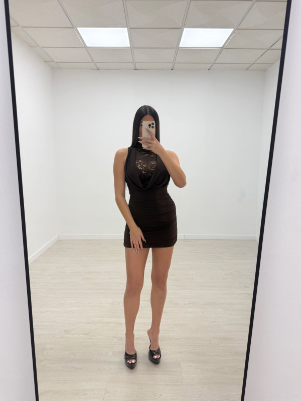 VESTIDO LUCINDA MARRÓN