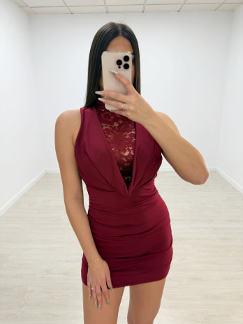 VESTIDO LUCINDA BURDEOS