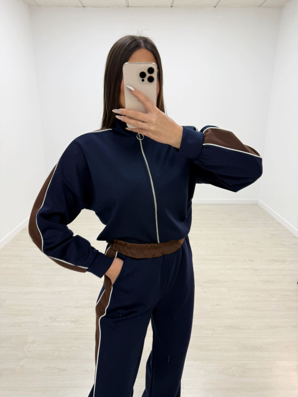 CHÁNDAL COMBI MARRÓN + AZUL