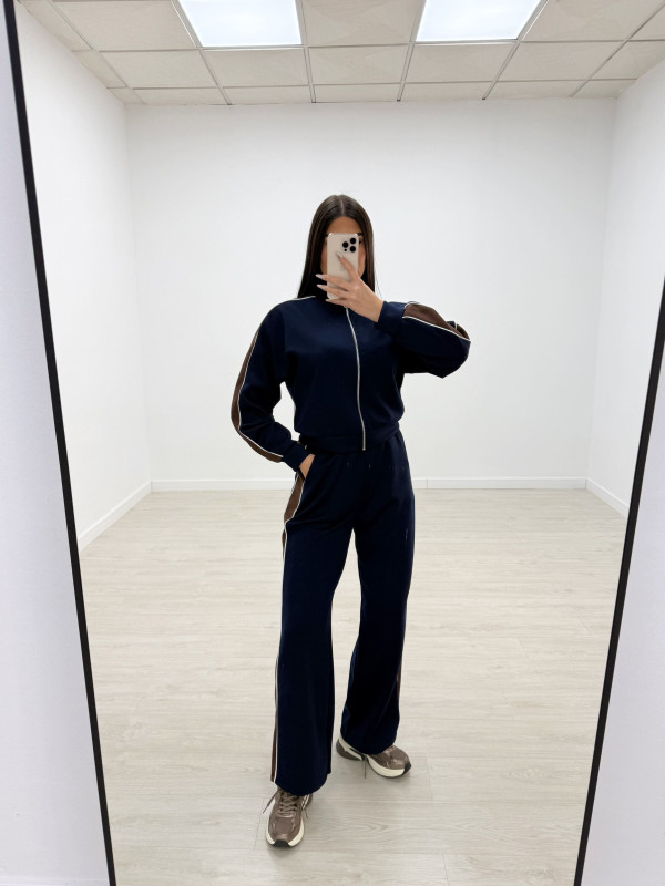 CHÁNDAL COMBI MARRÓN + AZUL