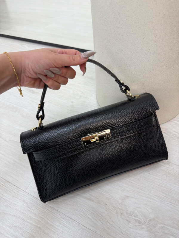 copy of BOLSO KELLY LONG NEGRO (PIEL 100%)
