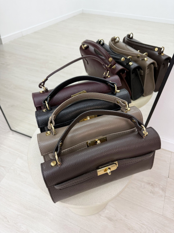 BOLSO KELLY LONG MARRÓN (PIEL 100%)