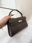 BOLSO KELLY LONG MARRÓN (PIEL 100%)