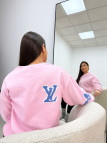 SUDADERA LV RELIEVE ROSA