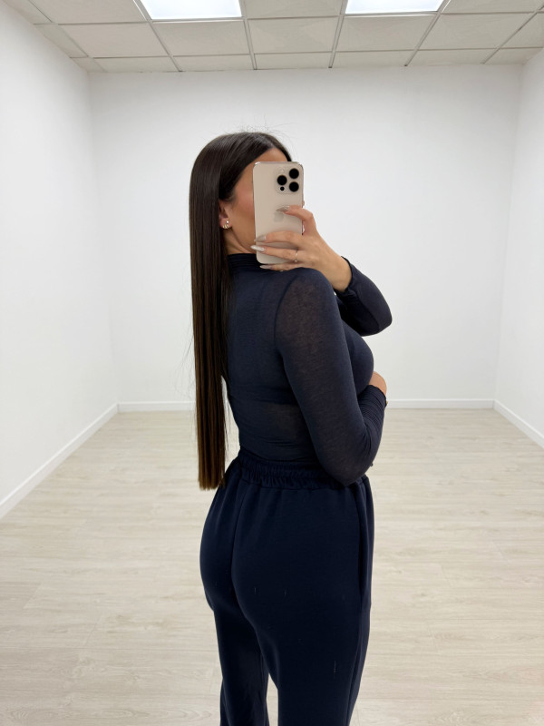 copy of CAMISETA SEMI-CUELLO AZUL MARINO