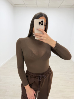 copy of CAMISETA SEMI-CUELLO MARRÓN