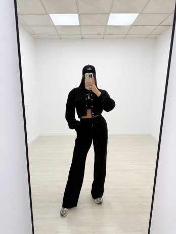 copy of PANTALÓN CHÁNDAL WIDE LEG NEGRO