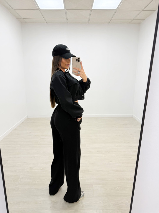 copy of PANTALÓN CHÁNDAL WIDE LEG NEGRO