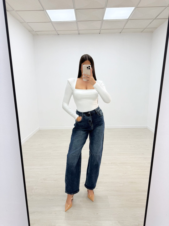 copy of TOP BASIC HOMBRERAS LICRA BLANCO