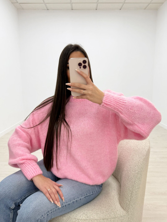 JERSEY LANA BASIC-OVER ROSA