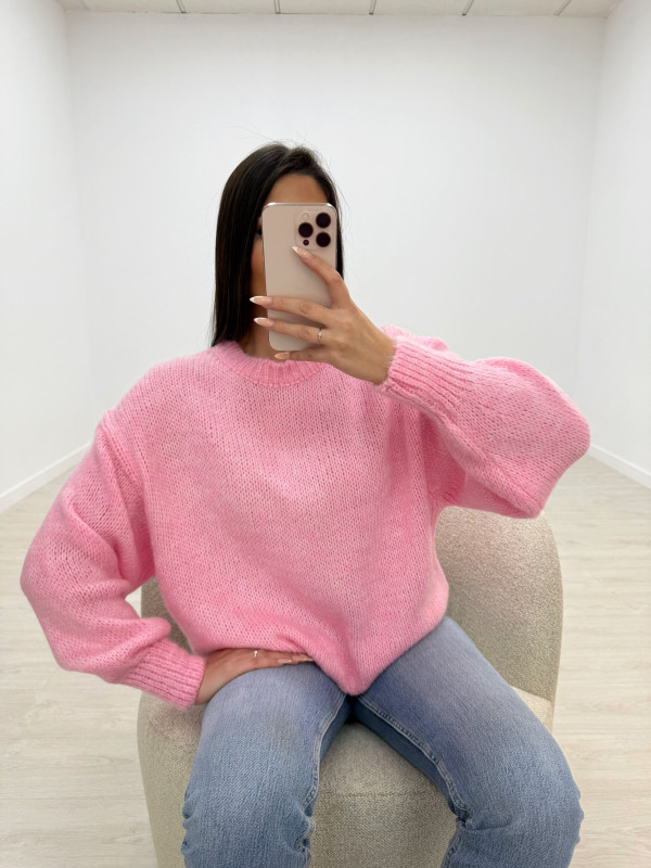 JERSEY LANA BASIC-OVER ROSA