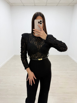 MONO DUO ENCAJE NEGRO