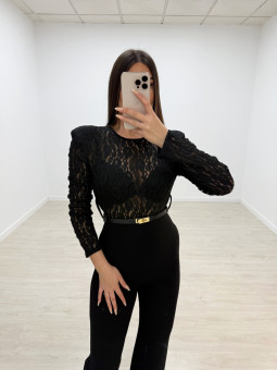 MONO DUO ENCAJE NEGRO