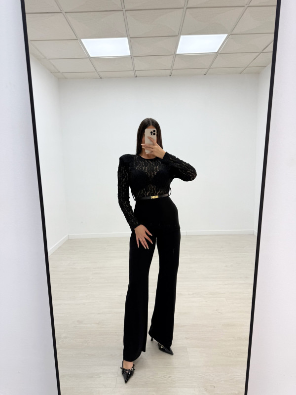 MONO DUO ENCAJE NEGRO