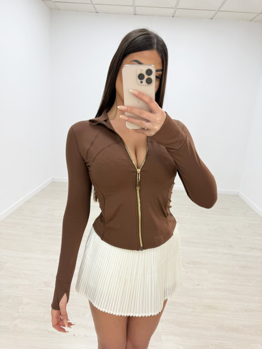 CHAQUETA LULU MARRÓN