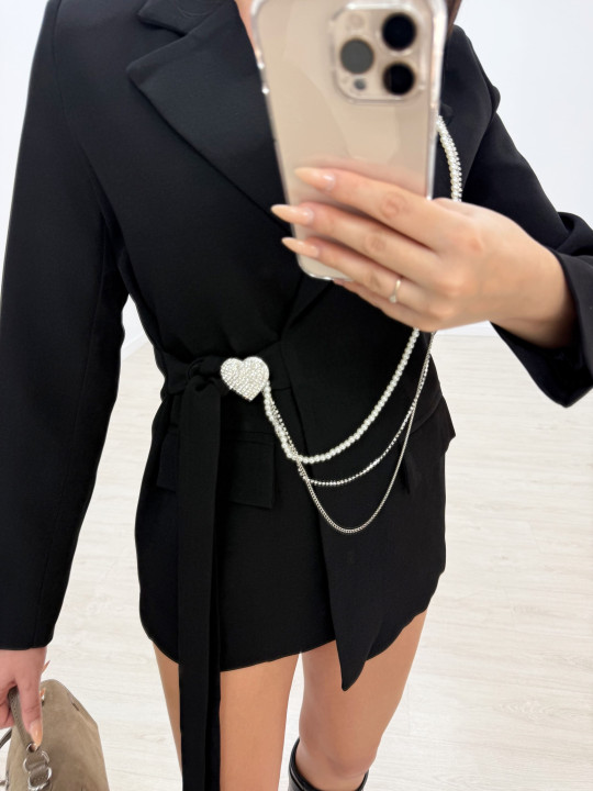BLAZER EXCLUSIVA CORAZÓN NEGRA