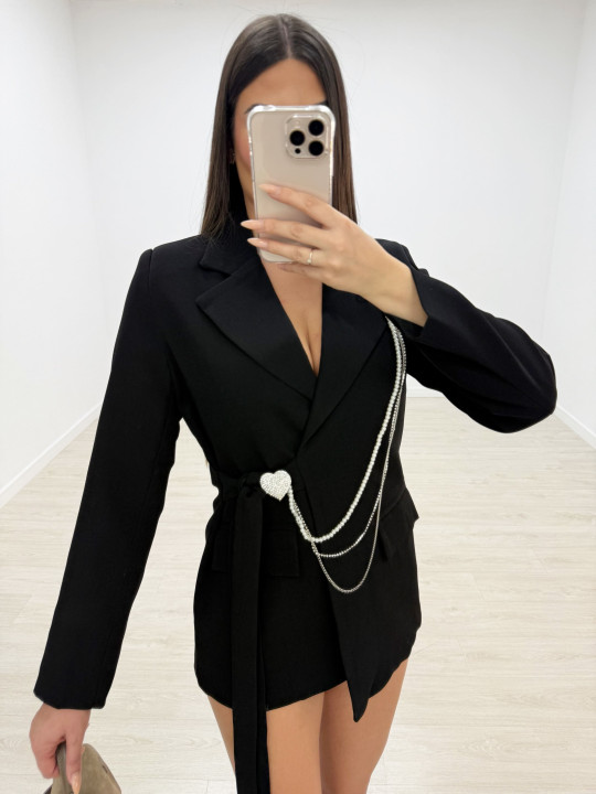 BLAZER EXCLUSIVA CORAZÓN NEGRA