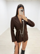 BLAZER EXCLUSIVA CORAZÓN MARRÓN