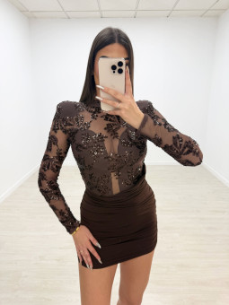 VESTIDO MILÁN MARRÓN