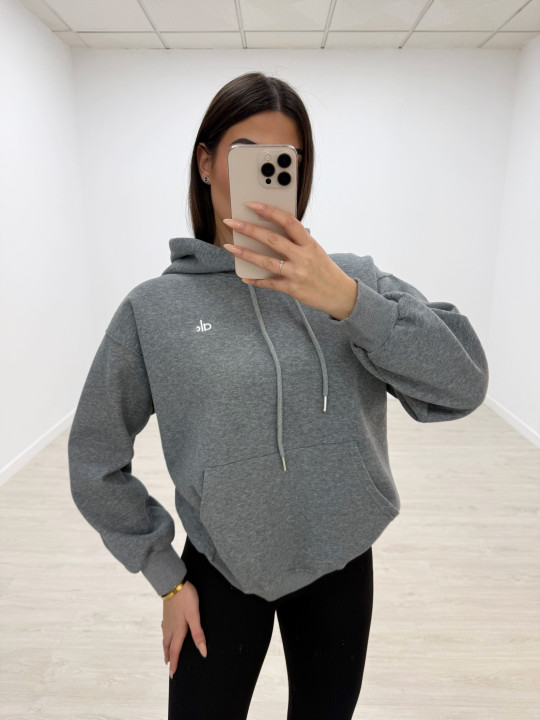 SUDADERA AL-0 GRIS