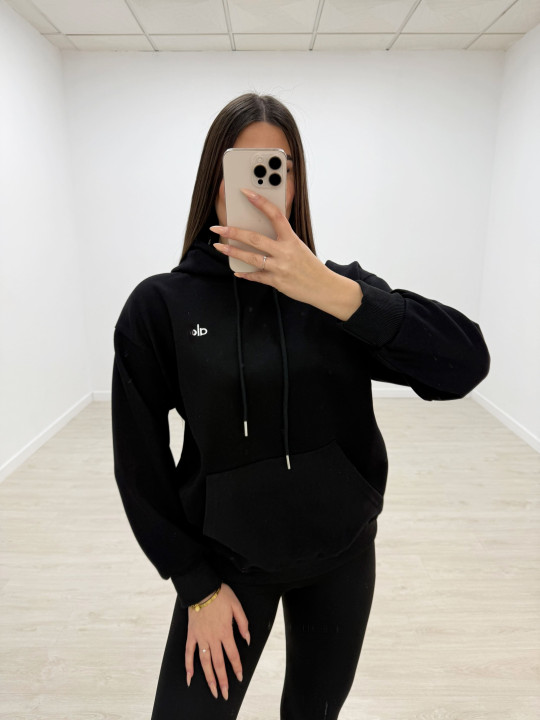 SUDADERA AL-0 NEGRA