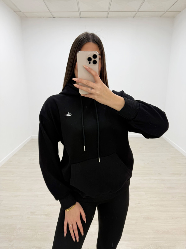SUDADERA AL-0 NEGRA