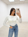 copy of CAMISETA ASIMÉTRICA BRILLO BLANCA