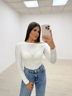 copy of CAMISETA ASIMÉTRICA BRILLO BLANCA