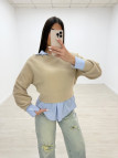 JESERY CROP LANA BEIGE