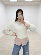 JERSEY CROP LANA BLANCO