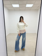 JERSEY CROP LANA BLANCO