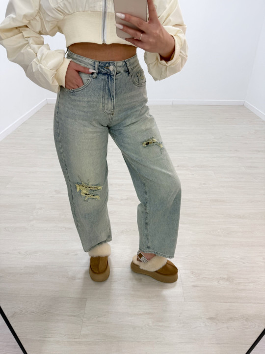 PANTALÓN VAQUERO BAGGY CASUAL - D052