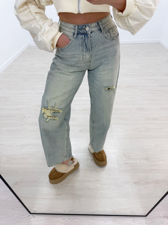 PANTALÓN VAQUERO BAGGY CASUAL - D052