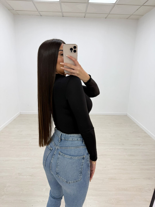 CAMISETA BÁSICA LICRA NEGRA