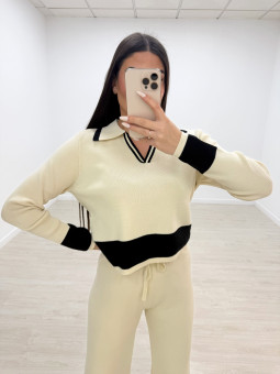 CONJUNTO PUNTO RAQUEL BEIGE